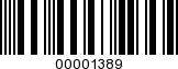 Barcode Image 00001389