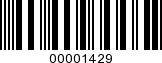 Barcode Image 00001429