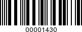 Barcode Image 00001430