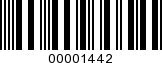 Barcode Image 00001442
