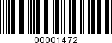 Barcode Image 00001472