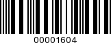 Barcode Image 00001604