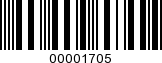 Barcode Image 00001705