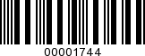 Barcode Image 00001744