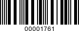 Barcode Image 00001761