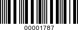 Barcode Image 00001787