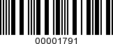 Barcode Image 00001791