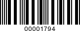 Barcode Image 00001794