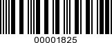Barcode Image 00001825