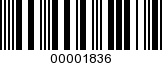 Barcode Image 00001836