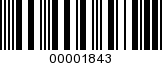 Barcode Image 00001843