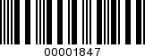 Barcode Image 00001847