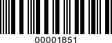 Barcode Image 00001851