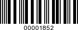 Barcode Image 00001852