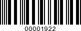 Barcode Image 00001922
