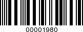 Barcode Image 00001980