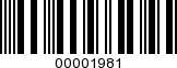 Barcode Image 00001981