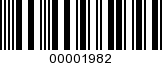 Barcode Image 00001982