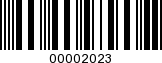 Barcode Image 00002023