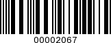 Barcode Image 00002067