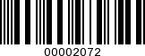 Barcode Image 00002072