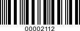 Barcode Image 00002112