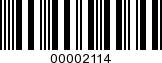 Barcode Image 00002114