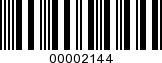 Barcode Image 00002144