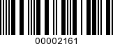 Barcode Image 00002161