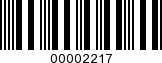 Barcode Image 00002217