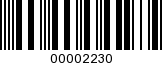Barcode Image 00002230