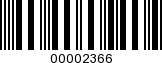 Barcode Image 00002366
