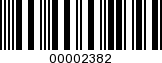 Barcode Image 00002382