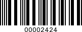 Barcode Image 00002424