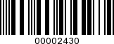 Barcode Image 00002430