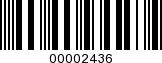 Barcode Image 00002436