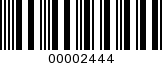 Barcode Image 00002444