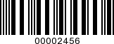 Barcode Image 00002456