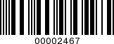 Barcode Image 00002467