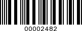 Barcode Image 00002482