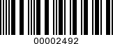 Barcode Image 00002492