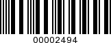 Barcode Image 00002494