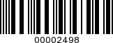 Barcode Image 00002498