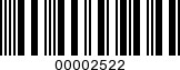 Barcode Image 00002522