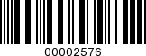 Barcode Image 00002576
