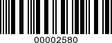 Barcode Image 00002580