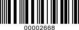 Barcode Image 00002668