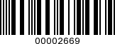 Barcode Image 00002669