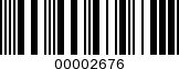 Barcode Image 00002676