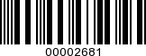 Barcode Image 00002681